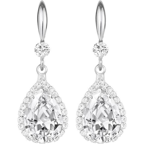 Diamond Dangle Earrings for Women Trendy, Rhinestone Drop Chandelier Earrings - Picture 7 of 7